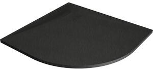 Mexen Bert tuš-kada polukružna SMC 80 x 80 cm, crna - 4KR708080