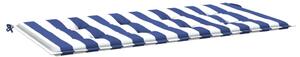 VidaXL Jastuk za vrtnu klupu plavo-bijeli prugasti 120x50x3 cm tkanina