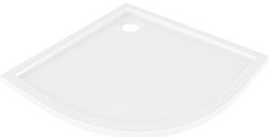 Mexen Flow polukružni slim tuš kada 80 x 80 cm, bijeli sjaj - 46Q108080