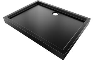Mexen Flow+ pravokutna tuš kada 100 x 90 cm, crni mat - 46R709010H