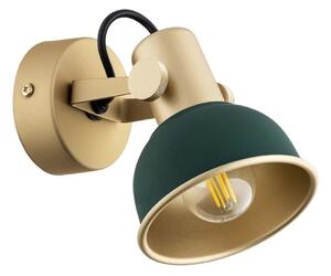 Argon 8247 - Reflektorska svjetiljka LENORA 1xE14/7W/230V zlatna/zelena