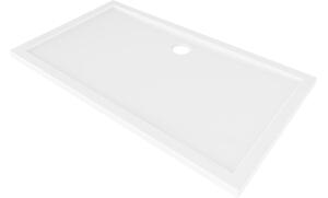 Mexen Flow pravokutna tuš kada slim 150 x 70 cm, bijeli sjaj - 46R107015