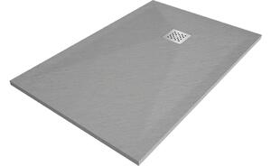 Mexen Stone+ pravokutna kompozitna tuš kada 120 x 100 cm, siva-beton - 44611012