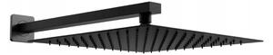 Mexen Slim tuš glava 25 x 25 cm s tuš rukom, crna - 79125112-70