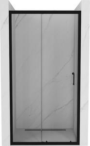 Mexen Apia klizna vrata za tuš 90 cm, prozirna, crna - 845-090-000-70-00