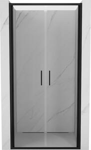 Mexen Exo dvokrilna tuš vrata 70 cm, prozirna, crna - 814-070-000-70-00