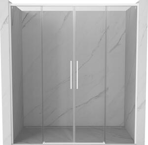 Mexen Rox Duo klizna vrata za tuš 190 cm, prozirna, bijela - 8C2-190-002-20-00