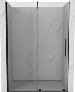 Mexen Velar klizna vrata za tuš 140 cm, prozirna, crna - 871-140-000-01-70