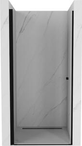 Mexen Pretoria zakretna tuš vrata 80 cm, prozirna, crna - 852-080-000-70-00
