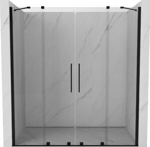 Mexen Velar Duo klizna tuš vrata 170 cm, prozirno, crno - 871-170-000-02-70