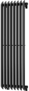 Mexen Atlanta dekorativni radijator 1200 x 405 mm, 646 W, crni - W211-1200-405-00-70