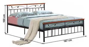 Zondo Bračni krevet 160 cm Myles 160 (crna + trešnja). 1065240