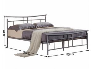 Zondo Bračni krevet 160 cm Daija 160 (srebrna mat). 1065238