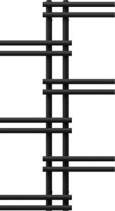 Mexen Jari dekorativni kupaonski radijator 1005 x 550 mm, 339 W, crni - W115-1005-550-00-70