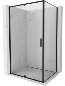 Mexen Exo zglobna tuš kabina 105 x 80 cm, prozirna, crna - 819-105-080-70-00