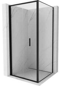 Mexen Exo preklopna tuš kabina 100 x 100 cm, prozirna, crna - 816-100-100-70-00