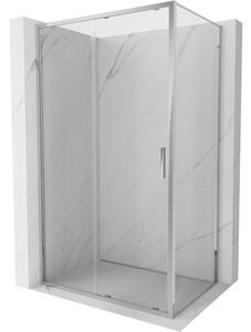 Mexen Exo kliznične tuš kabina 130 x 100 cm, prozirna, krom - 8151-130-100-01-00