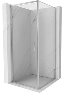 Mexen Exo nagibna tuš kabina 85 x 85 cm, transparentna, krom - 817-085-085-01-00