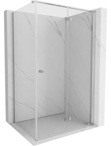 Mexen Mist-F preklopna tuš kabina desna 100 x 70 cm, prozirna, krom - 8A6T-100-070-01-00-P