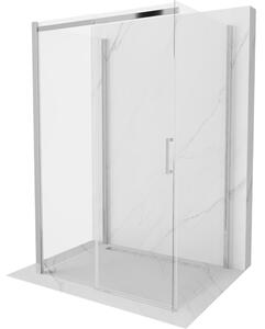 Mexen Omega-3S tuš kabina s 3 zida, klizna 100 x 80 cm, prozirna, krom - 825-100-080-01-00-3S