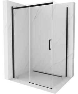 Mexen Omega klizna tuš kabina 100 x 70 cm, prozirna, crna - 825-100-070-70-00