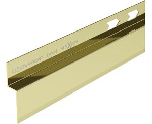 Mexen Line-B prednja lajsna za tuš kada 130 cm, zlatna - 185003130U