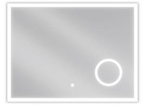 Mexen Kala osvijetljeno kupaonsko ogledalo s kozmetičkim ogledalom 80 x 60 cm, LED 6000K, protiv magle - 9820-080-060-611-00