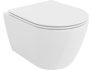 Mexen Carmen WC školjka bez ruba s daskom slim, duroplast, bijeli sjaj - 30880400