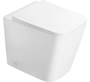 Mexen Cube stojeća WC školjka Rimless s polako zatvarajućim slim daskom, duroplast, bijeli sjaj - 32924000