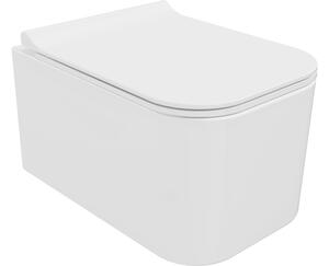 Mexen Elis WC školjka Rimless s tankim sporospuštajućim sjedalom, duroplast, bijeli sjaj - 30910700