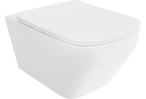 Mexen Riva WC školjka Rimless Tornado sa slim sjedalom koje se lagano spušta, duroplast, bijeli sjaj - 30630200T