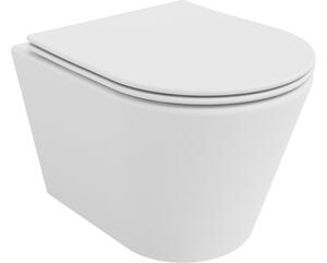 Mexen Rico WC školjka Rimless s tankom sporospuštajućom daskom, duroplast, bijela mat - 30724001