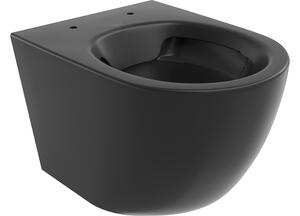 Mexen Lena WC školjka Rimless, crna mat - 3322XX85