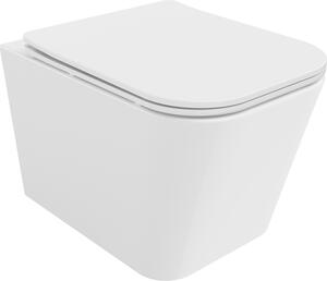 Mexen Teo WC školjka Rimless s WC daske s usporenim spuštanjem slim, duroplast, bijeli sjaj - 30850600