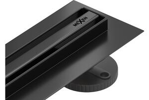 Mexen Flat 360° Slim rotacijski linearni odvod 70 cm, crni - 1741070