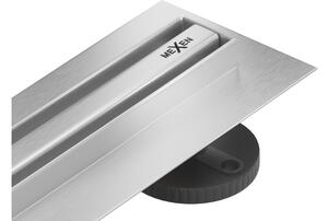Mexen Flat 360° Slim rotacijski linearni odvod 60 cm, inox - 1041060