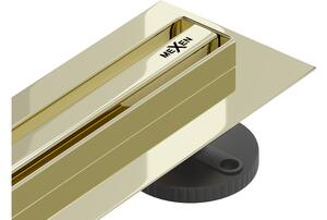 Mexen Flat 360° Slim rotacijski linearni odvod 50 cm, zlatni - 1541050