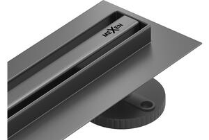 Mexen Flat 360° Slim rotacijski linearni odvod 60 cm, brušeni gun gray - 1E41060