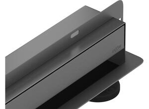Mexen Flat Wall zidni linearni odvod 2u1 60 cm, četkani gun gray - 1E30060