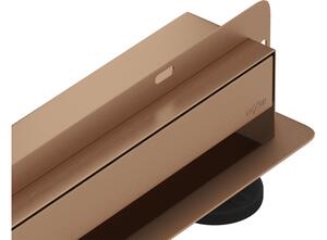 Mexen Flat Wall zidni linearni odvod 2u1 50 cm, brušeni bakar - 1C30050