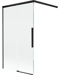 Mexen Rox klizna pregrada za kadu s 2 klizna krila 100 x 150 cm, prozirna, crna - 8C9-100-003-70-00