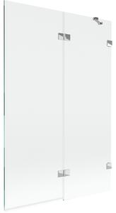 Mexen Lunar paravan za kadu 2-krilni desni 120 x 150 cm, transparentan, krom - 897-120-100-01-00-P