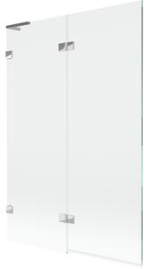 Mexen Lunar L 2-krilni lijevi zaslon za tuš 120 x 150 cm, proziran, krom - 897L-120-100-01-00-L