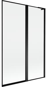 Mexen Mist L paravan za kadu s 2-krilnim desnim vratima 120 x 150 cm, crni okvir, crni - 8A9L-120-011-70-70-P