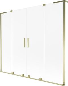 Mexen Velar L Duo klizni paravan za kadu 2-krilni klizni 200 x 150 cm, matirano, zlatno - 896-200-003-32-50