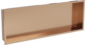 Mexen X-Wall-R udubljena polica s prirubnicom 90 x 30 cm, brušeni bakar - 19C0903010