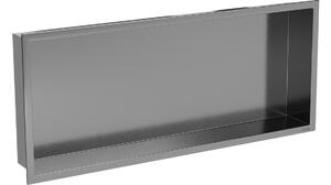 Mexen X-Wall-R udubljena polica s prirubnicom 75 x 30 cm, četkana gun siva - 19E0753010
