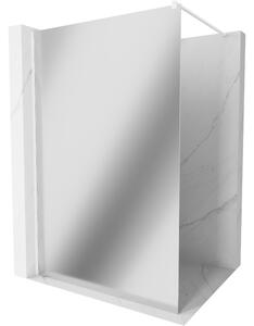 Mexen Kioto Zidna tuš pregrada Walk-in 100 x 200 cm, ogledalo 8 mm, bijela - 800-10-101-20-50