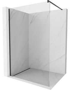 Mexen Kioto tuš zid Walk-in 70 x 200 cm, proziran 8 mm, crni - 800-070-101-70-00
