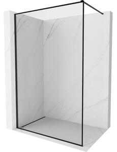 Mexen Kioto-F tuš stijena Walk-in s okvirom 160 x 202 cm, prozirna 8 mm, crna - 800-160-104-70-00
